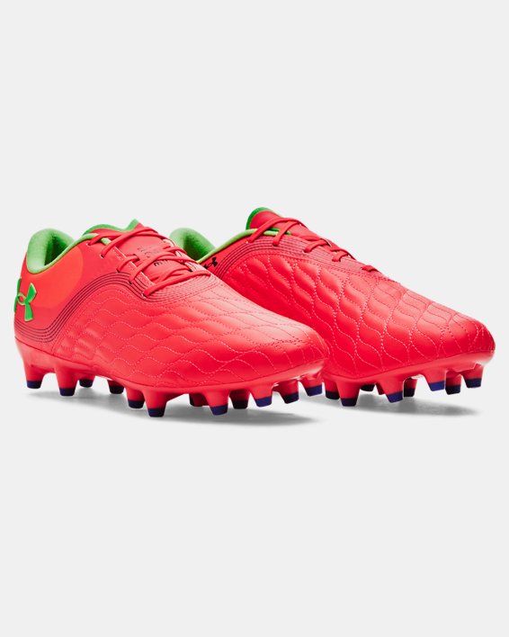 Women's UA Magnetico Pro 3 FG Soccer Cleats in Red image number 3